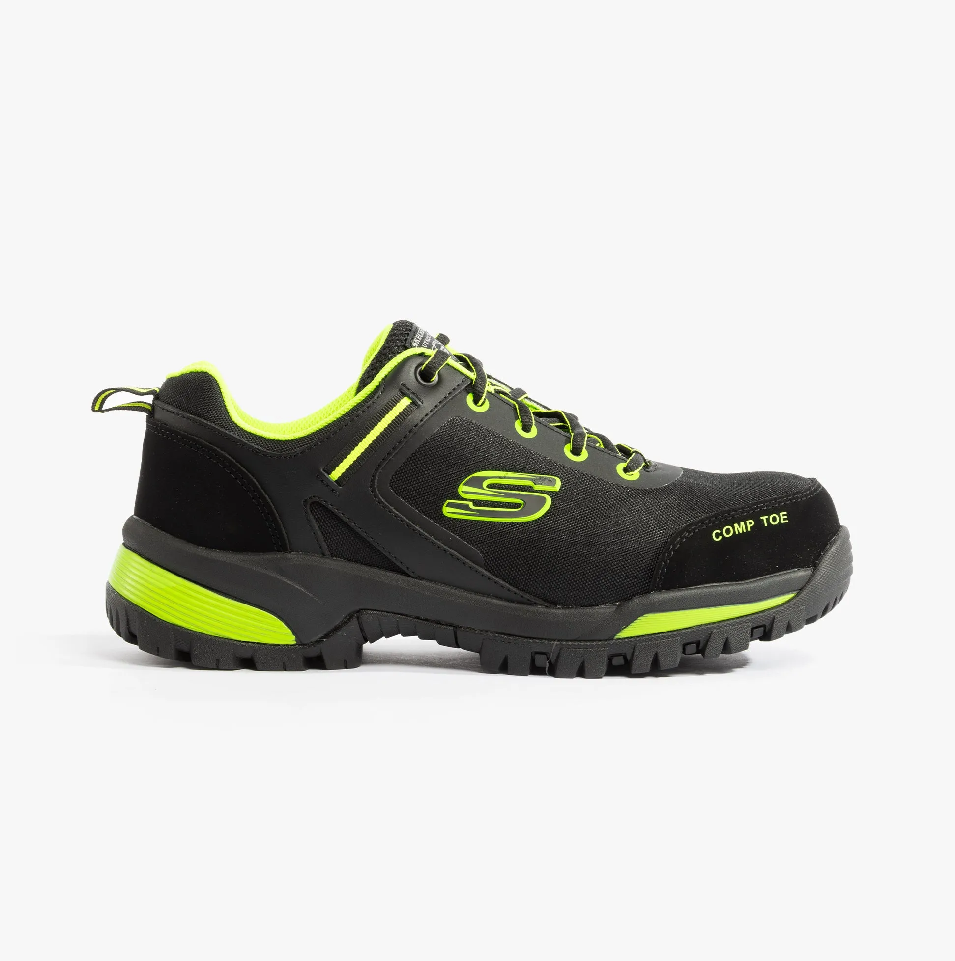 200188EC/BKLM GATLON Mens Trainers Black/Lime