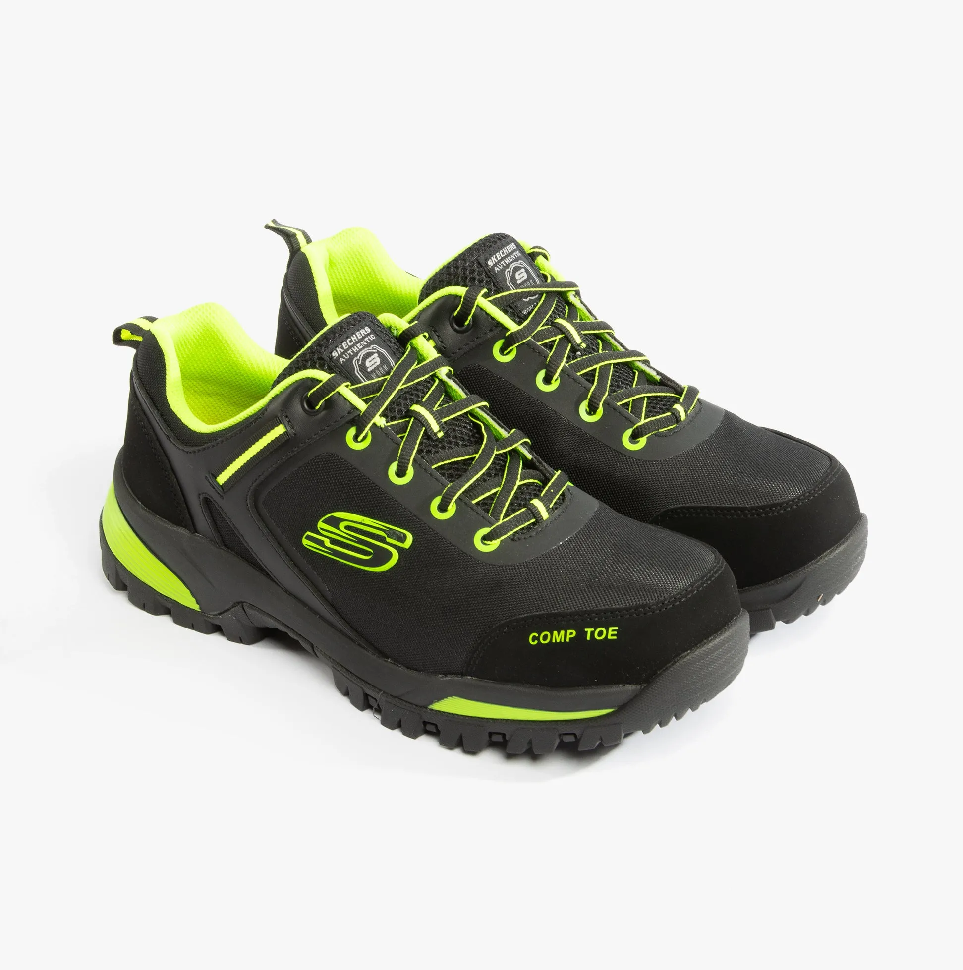 200188EC/BKLM GATLON Mens Trainers Black/Lime