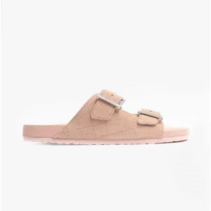 Barbour ELLIS Womens Suede Mule Slippers Pink