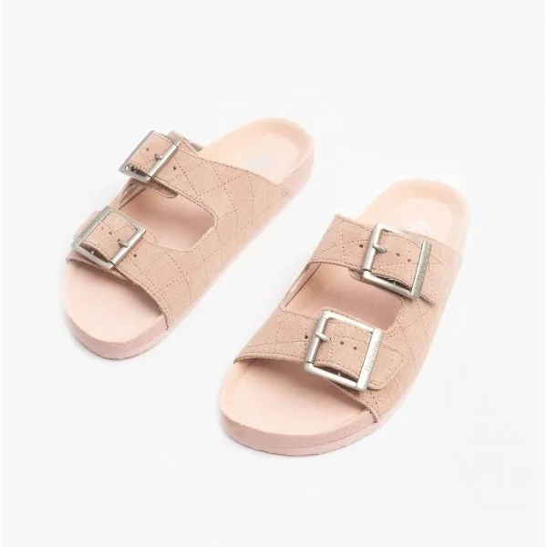 Barbour ELLIS Womens Suede Mule Slippers Pink