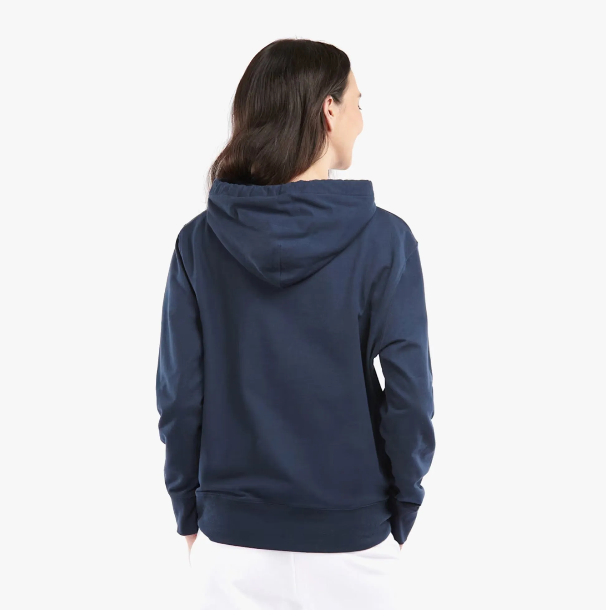 Barbour LOTTIE Womens Cotton Lounge Hoodie Navy