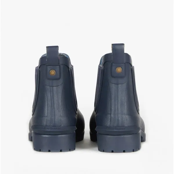 Barbour WILTON Womens Chelsea Wellington Boots Navy