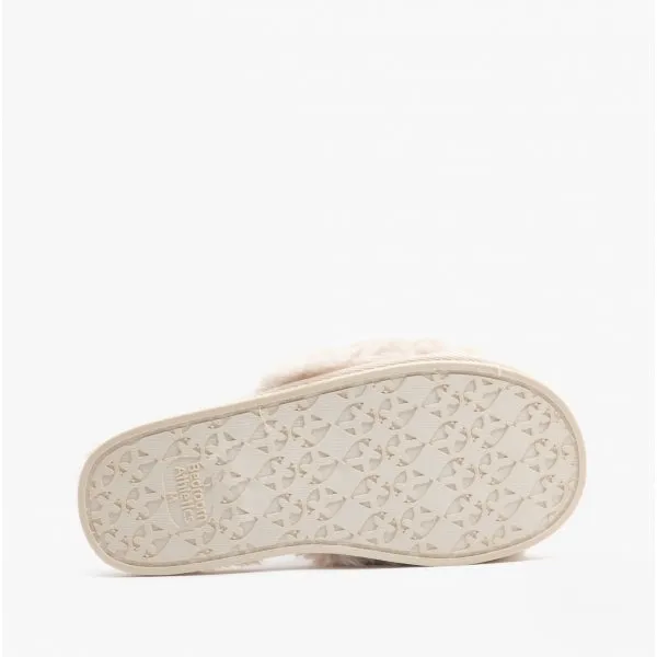 Bedroom Athletics RUBY Womens Faux Fur Slide Slippers Cream