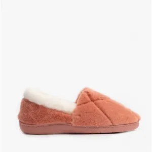 Black Country Shoes SHARON Womens Fluffy Full Slippers Mauve