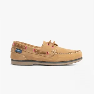 Blakeseys SOPHIE Womens Leather Deck Shoes Tan/Pink