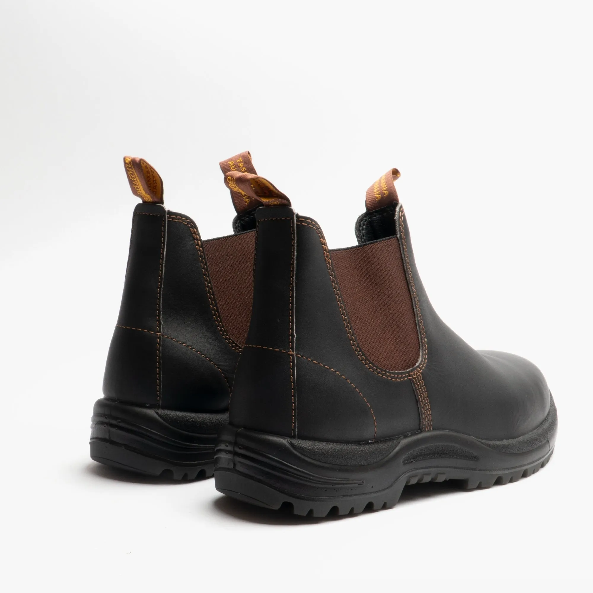 Blundstone 192 Unisex Safety Toe Dealer Boots Stout Brown