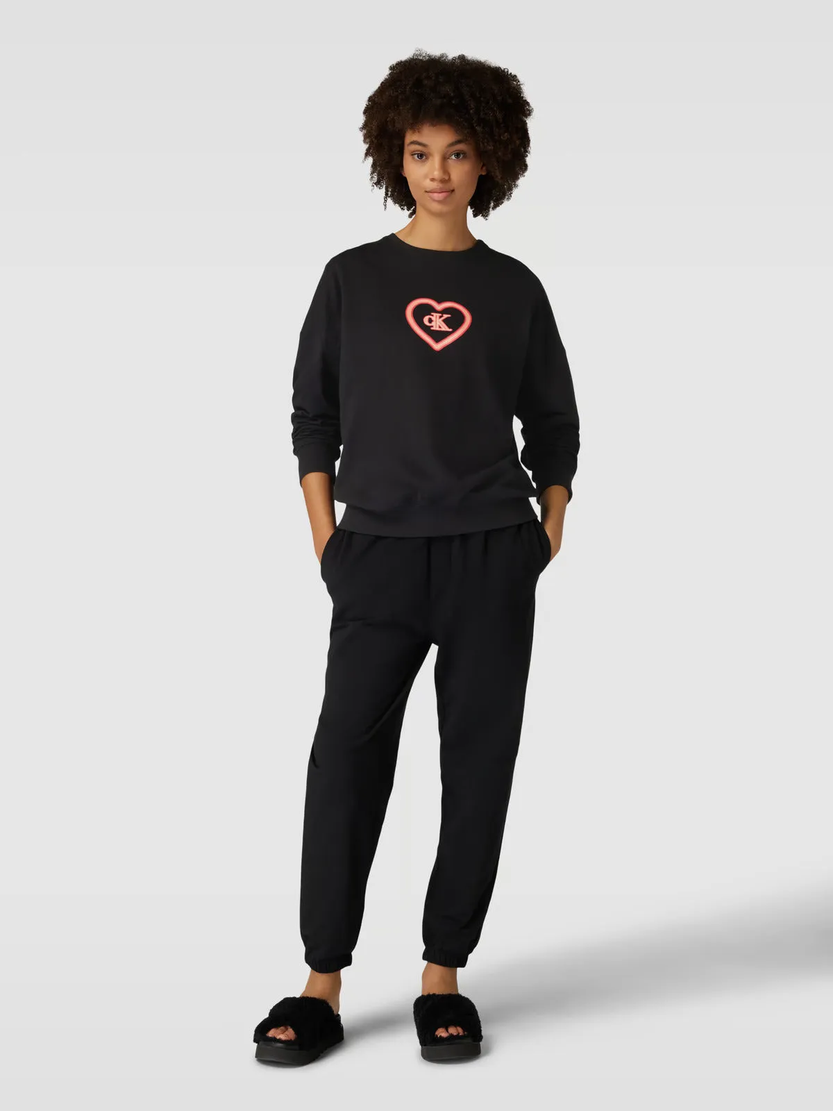 Calvin Klein CK96 Womens Lounge Sweatshirt Black