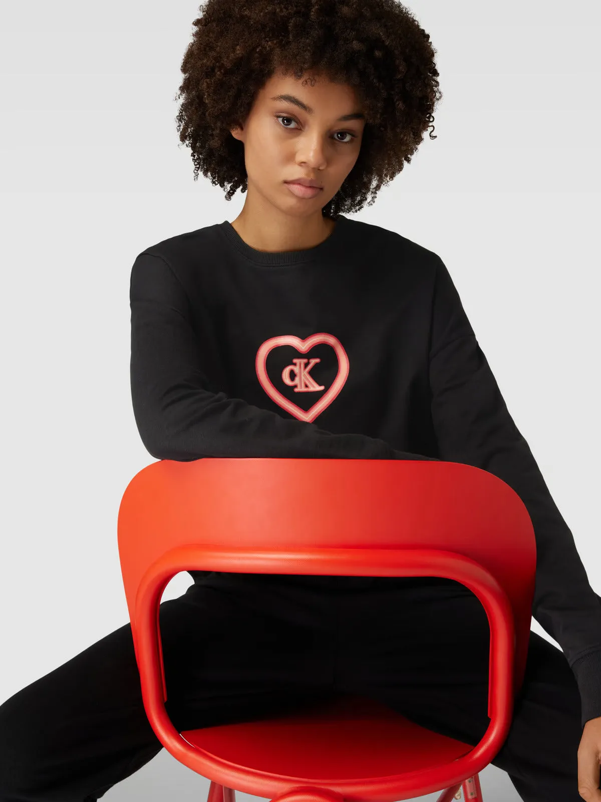 Calvin Klein CK96 Womens Lounge Sweatshirt Black