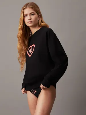 Calvin Klein CK96 Womens Lounge Sweatshirt Black