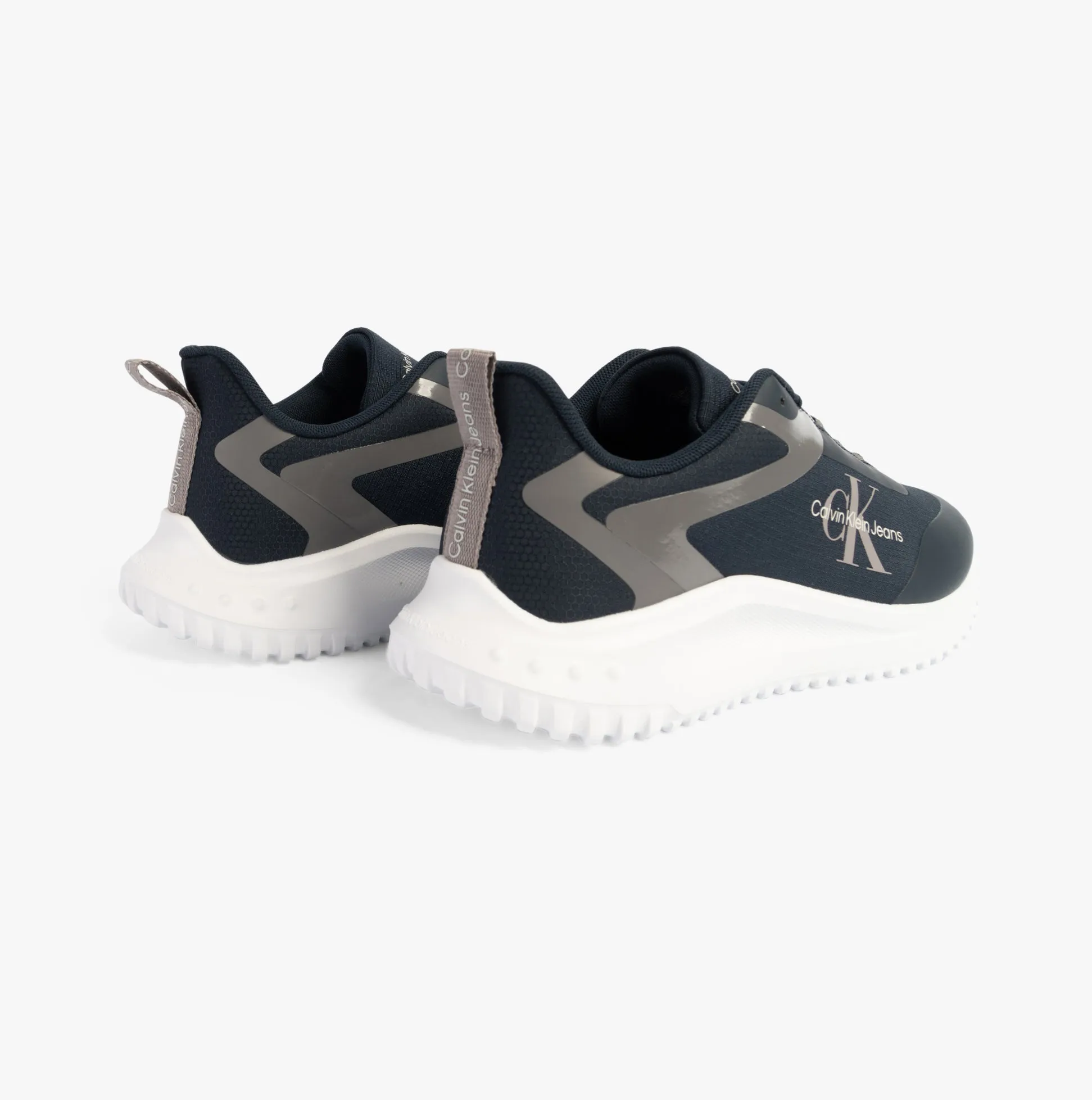 Calvin Klein EVA RUNNER LOW LACE Mens Trainers Calvin Navy/Black/B White