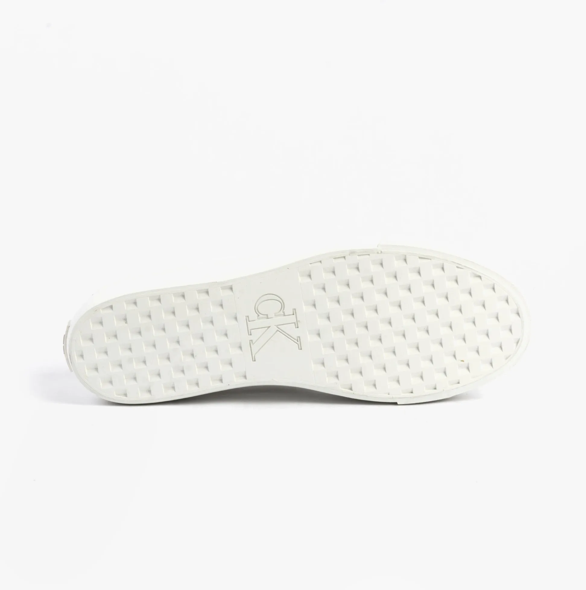 Calvin Klein VULC FLATFORM LOW Womens Trainers Triple Bright White