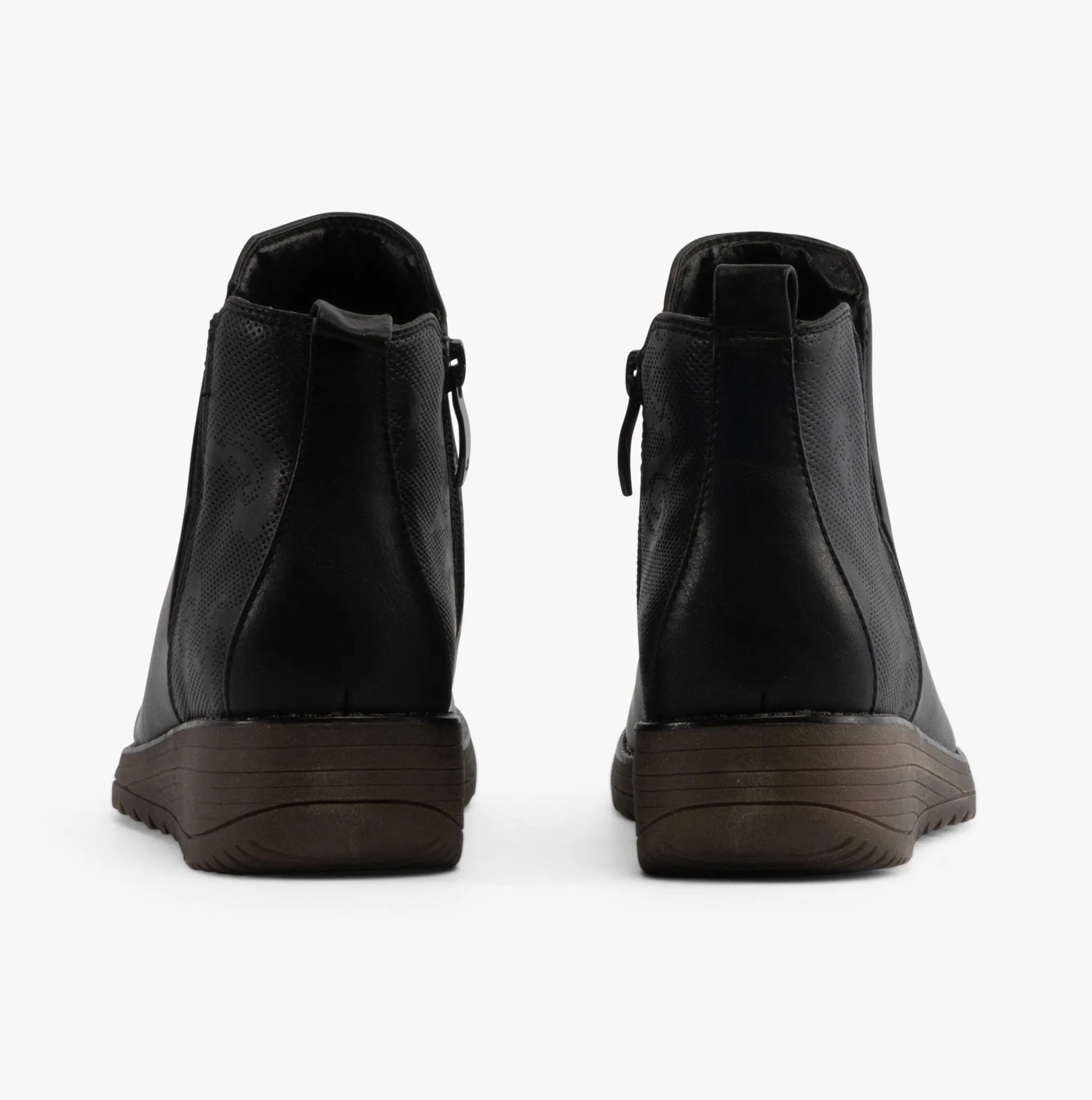 Cipriata DEBORA Womens  Embossed Ankle Boots Black