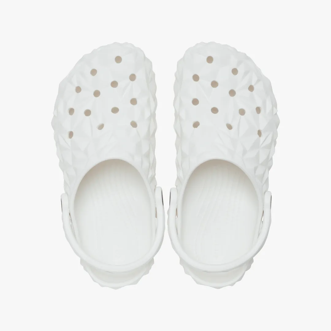 Crocs 209563-100 CLASSIC GEOMETRIC Unisex Clogs White