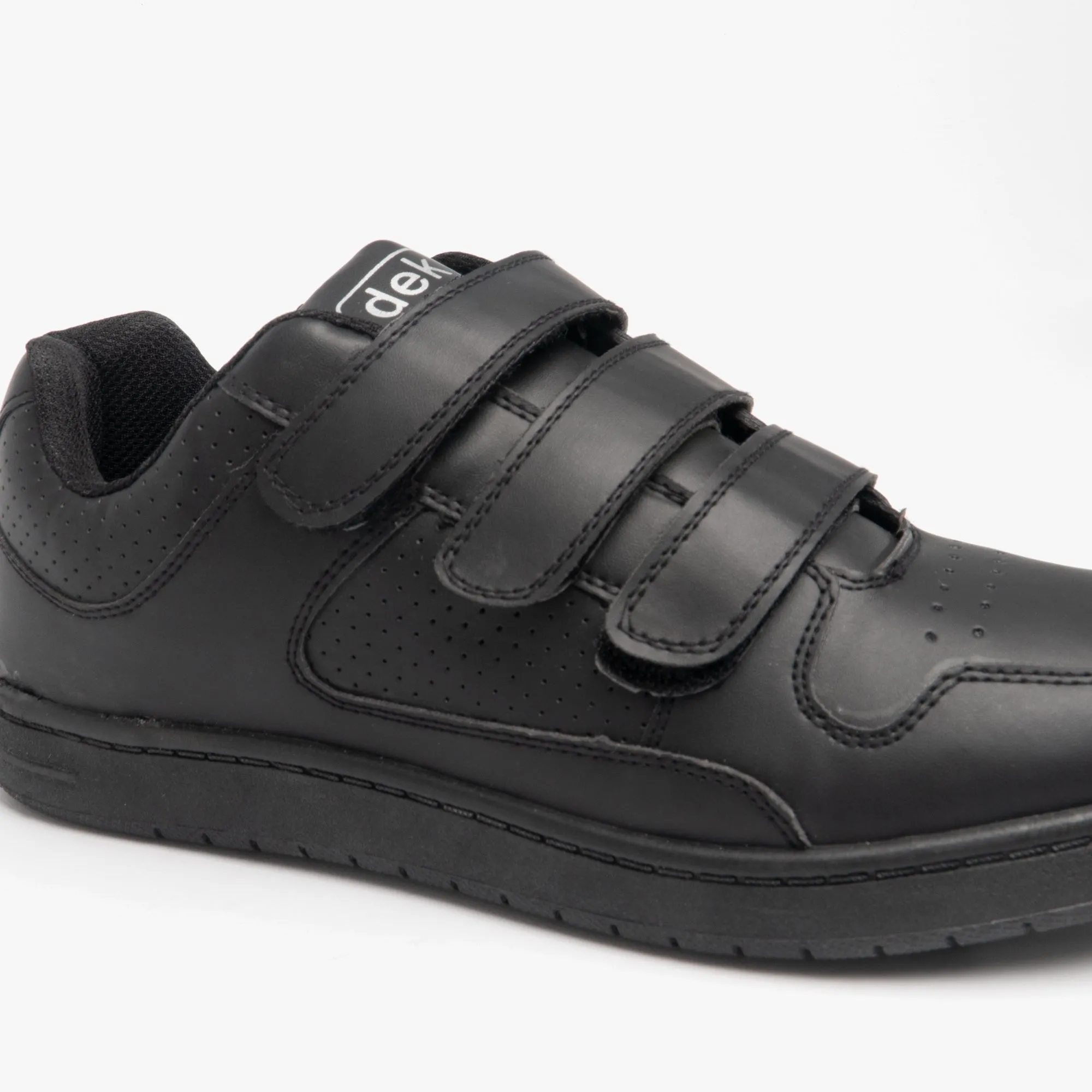 DEK CHARING CROSS Mens Triple Velcro Trainers Black