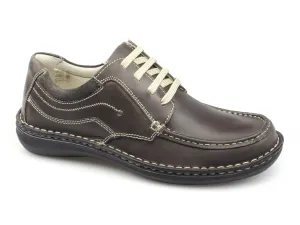 Dr Keller JUPITER Mens Leather Lace Up Shoes Brown