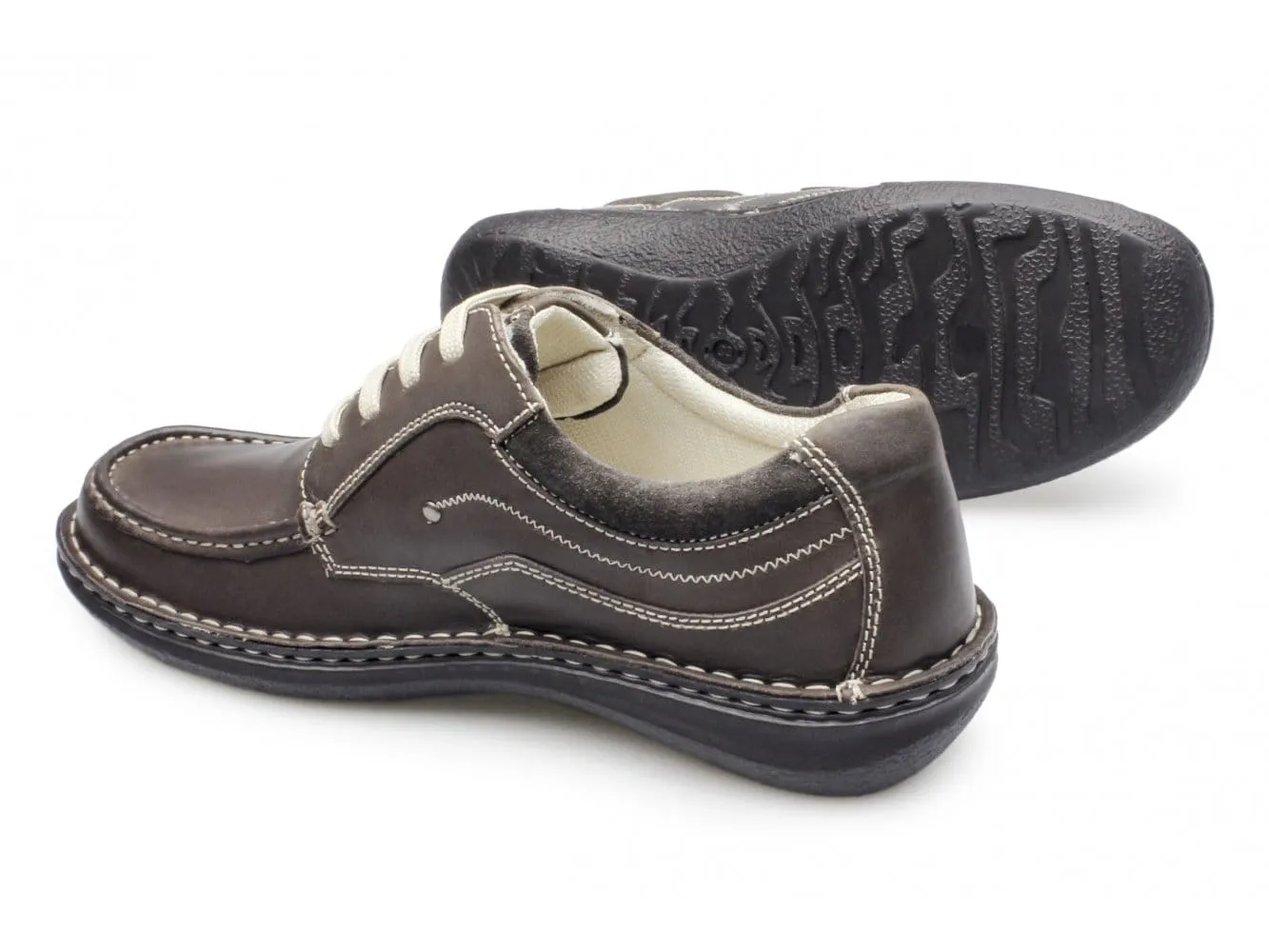 Dr Keller JUPITER Mens Leather Lace Up Shoes Brown