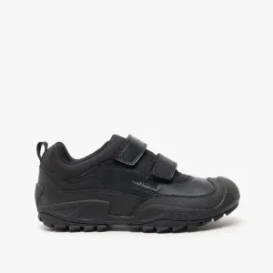 GEOX SAVAGE B Boys Waterproof School Shoes Black