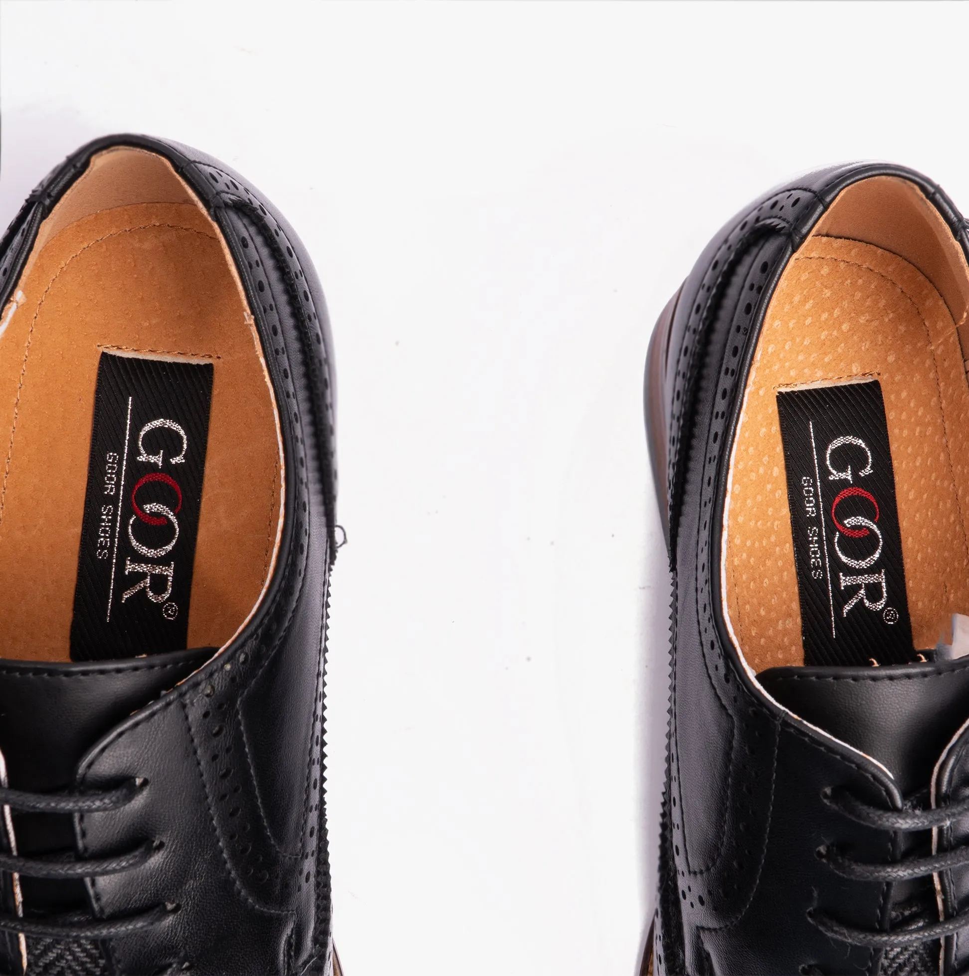 Goor DANIEL Mens Lace Up Brogues Black
