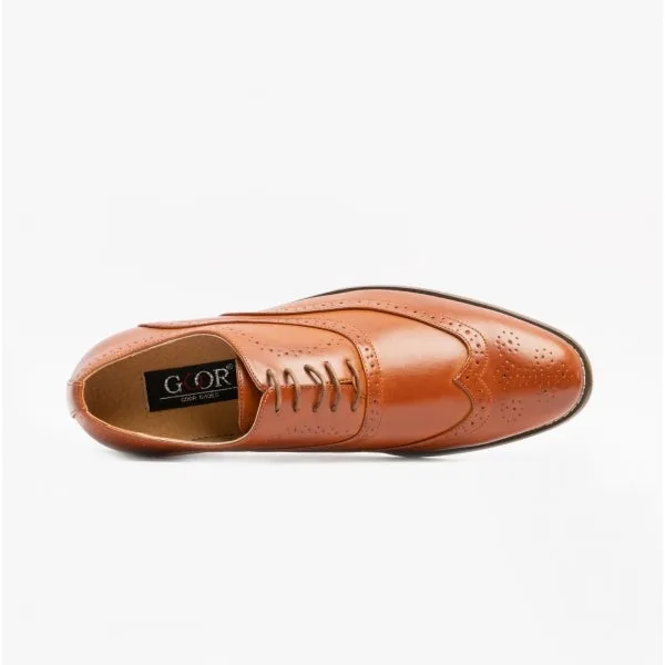 Goor TOMMY Mens Oxford Brogues Tan