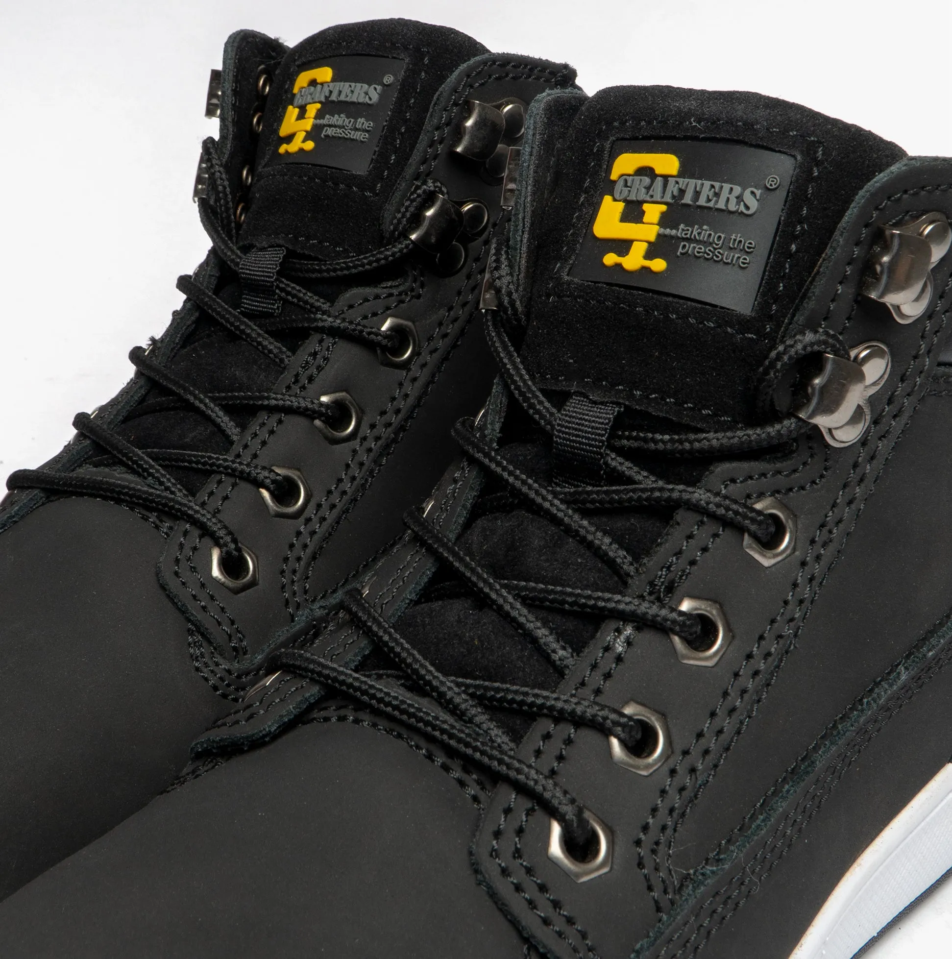 Grafters M057A Unisex Safety Trainer Boots Black