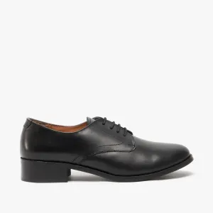 Grafters Womens Leather Uniform Shoes Black