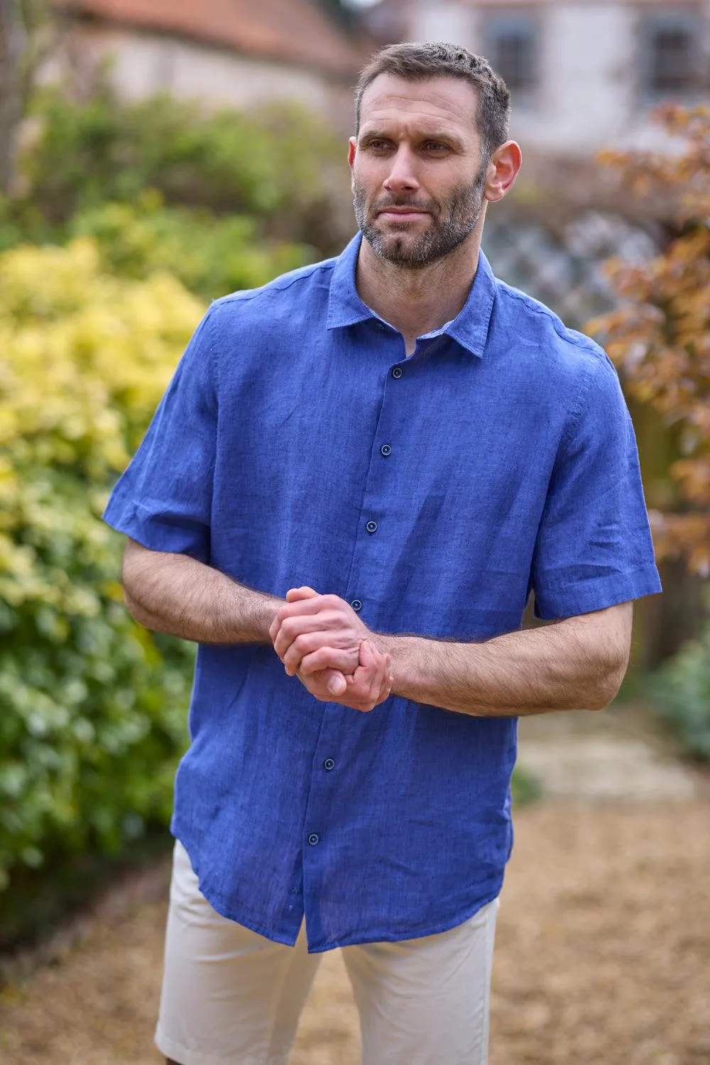 Gun Hill Mens Joel Linen Shirt