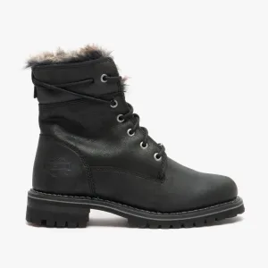Harley Davidson CLEARFIELD Womens Leather Ankle Boots Black