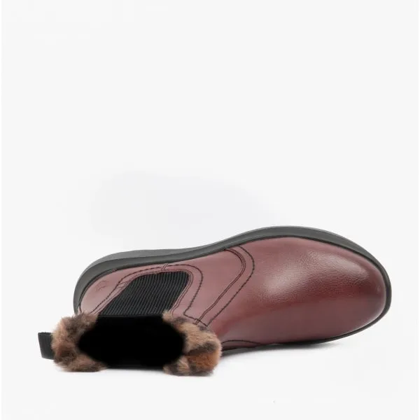 Heavenly Feet KINDRED Womens Chelsea Boots Wine