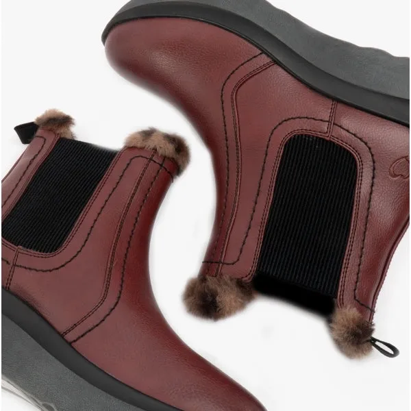 Heavenly Feet KINDRED Womens Chelsea Boots Wine