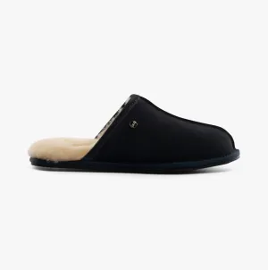 HOS Sheepskin EDWIN Mens Slippers Navy