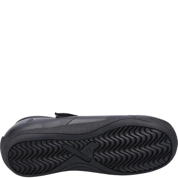 Hush Puppies ARIA Girls Leather School Shoes Black