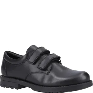 Hush Puppies BARRY Boys Leather School Shoes Black