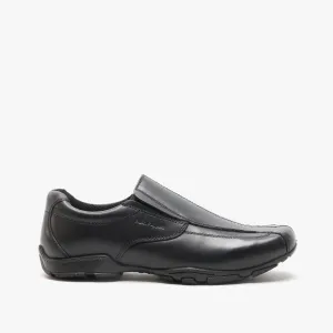 Hush Puppies ELIJAH Boys Leather School Shoes Black