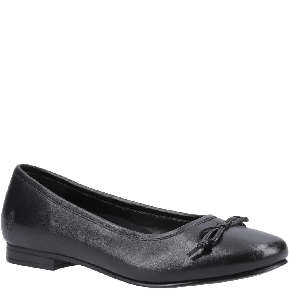 Hush Puppies EVIE Girls Leather School Shoes Black
