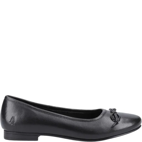 Hush Puppies EVIE Girls Leather School Shoes Black