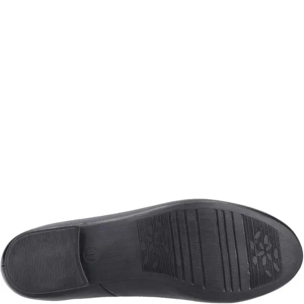 Hush Puppies EVIE Girls Leather School Shoes Black