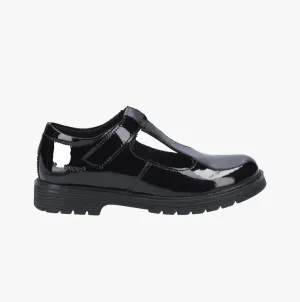 Hush Puppies GRACIE Girls Shoes Patent Black