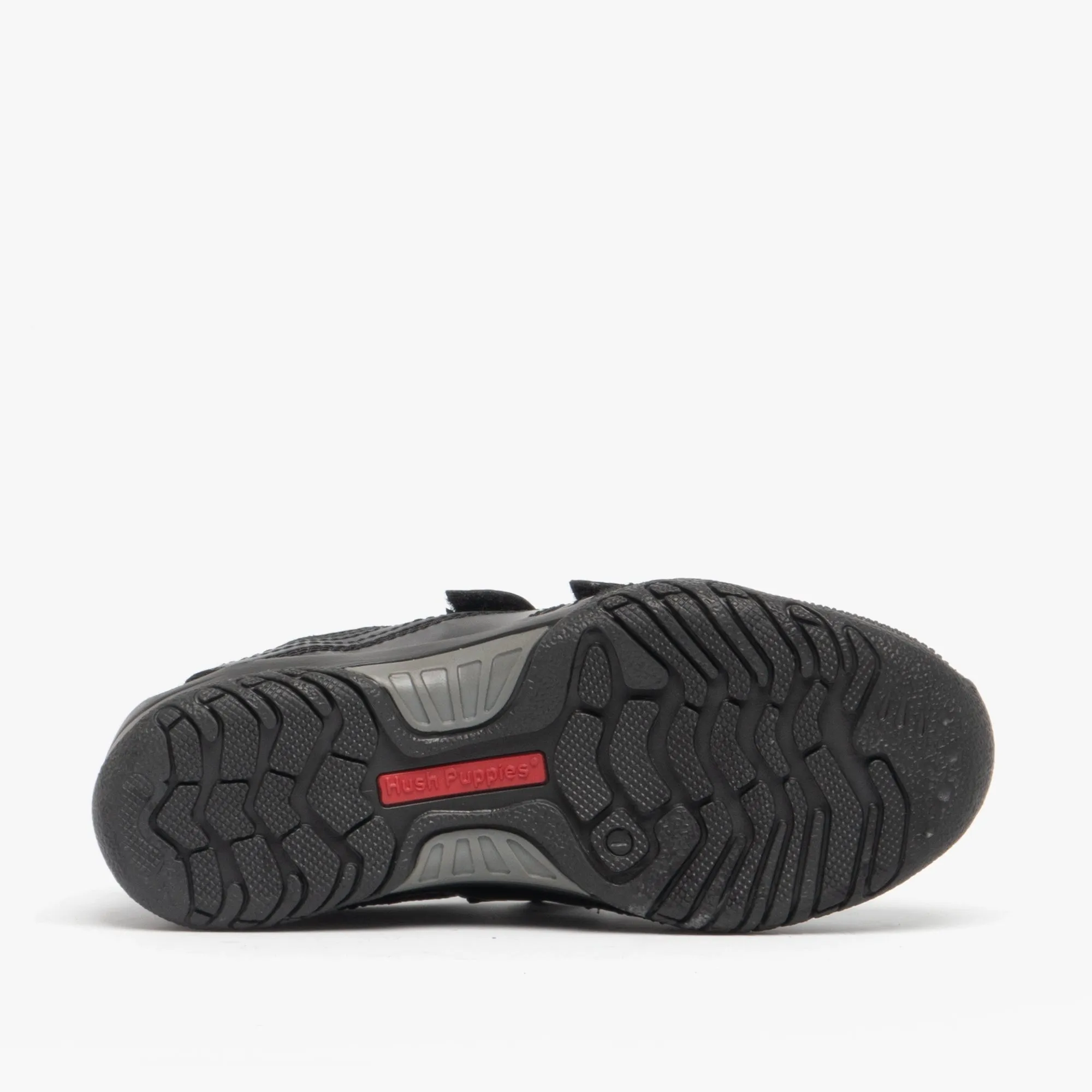 Hush Puppies JEZZA Boys Leather School Shoes Black