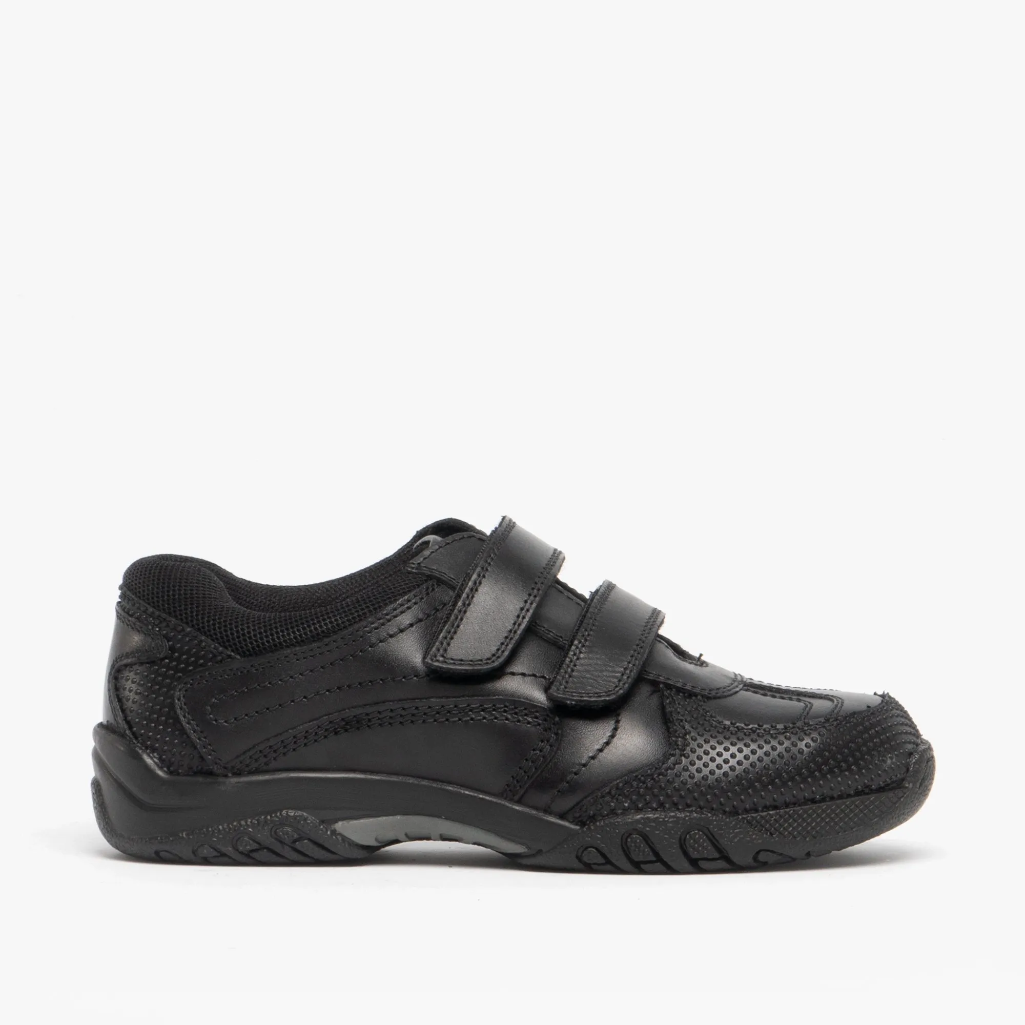 Hush Puppies JEZZA Boys Leather School Shoes Black