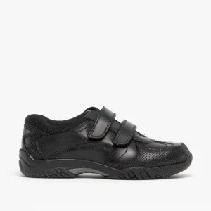 Hush Puppies JEZZA Boys Leather School Shoes Black