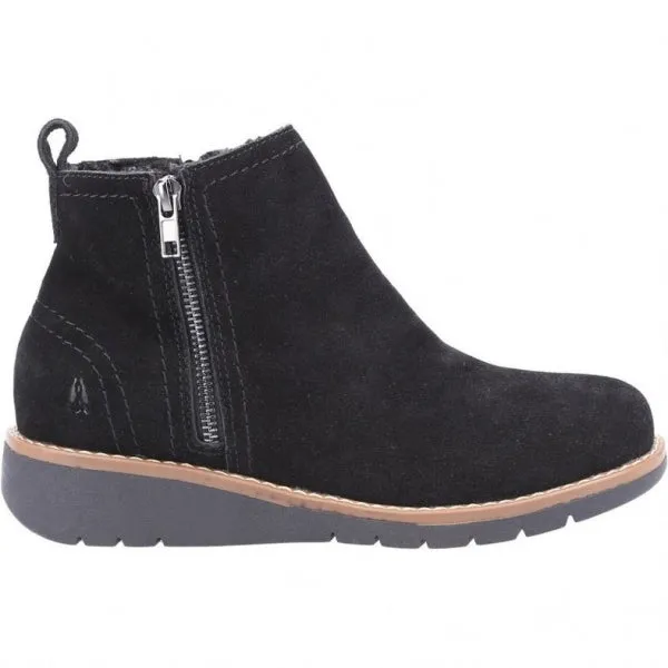 Hush Puppies LIBBY Womens Suede Boots Black