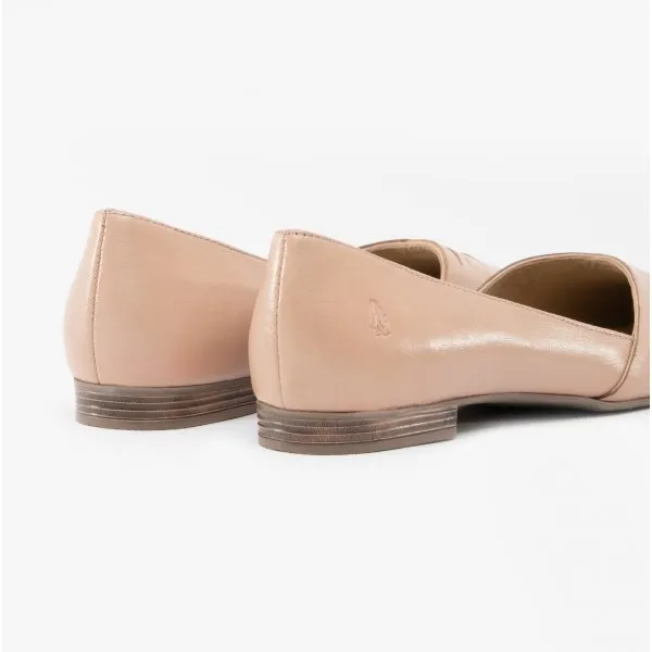 Hush Puppies MARLEY Womens Leather Ballerina Shoes Blush