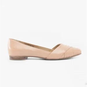 Hush Puppies MARLEY Womens Leather Ballerina Shoes Blush