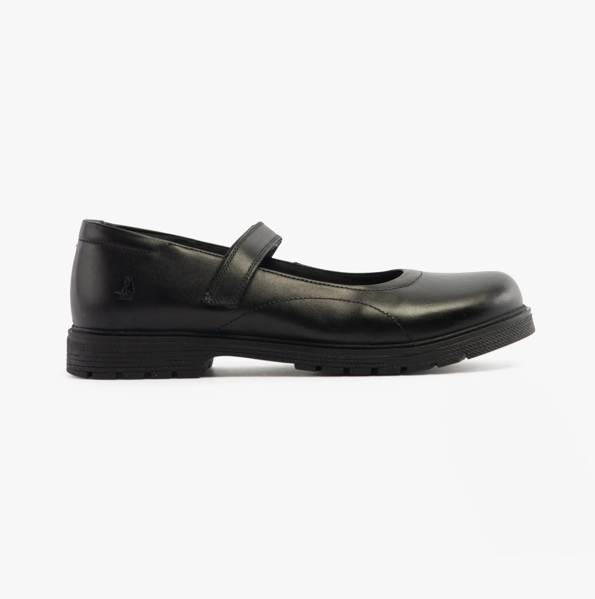 Hush Puppies TALLY Girls School Leather Shoes Black