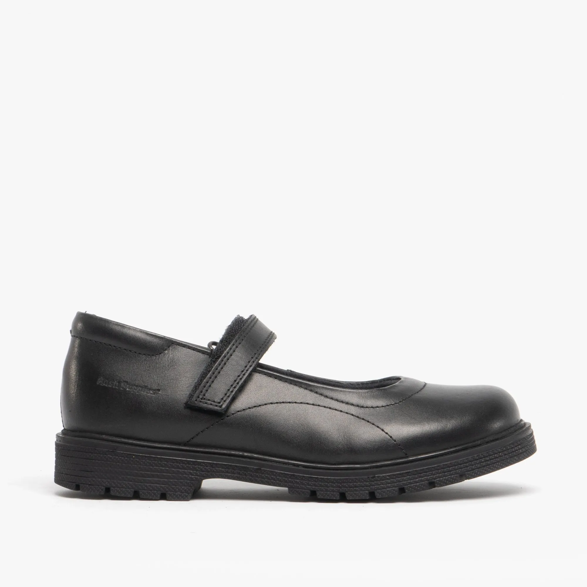 Hush Puppies TALLY Girls School Leather Shoes Black