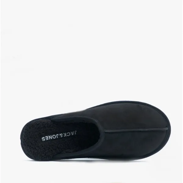 Jack & Jones DUDELY Mens Microfiber Mule Slippers Anthracite
