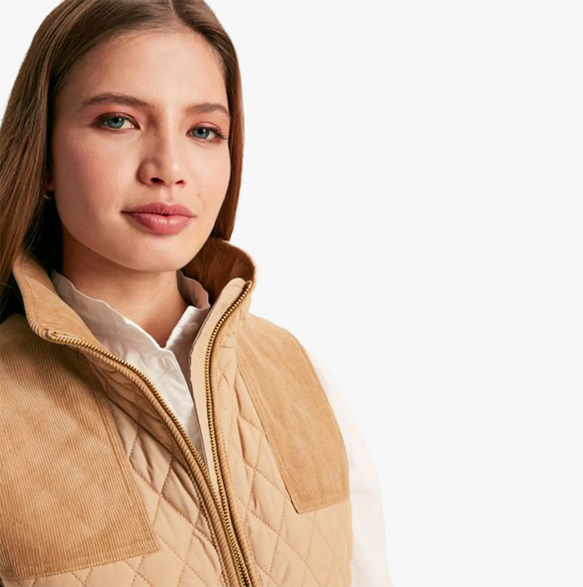 Joules STATELY Womens Gilet Beige