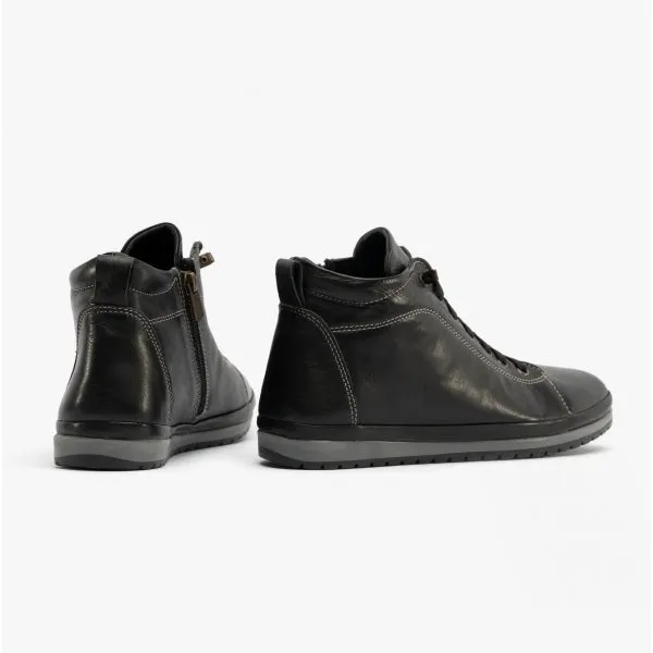 Lotus FRIDA Womens Leather Boots Black Leather