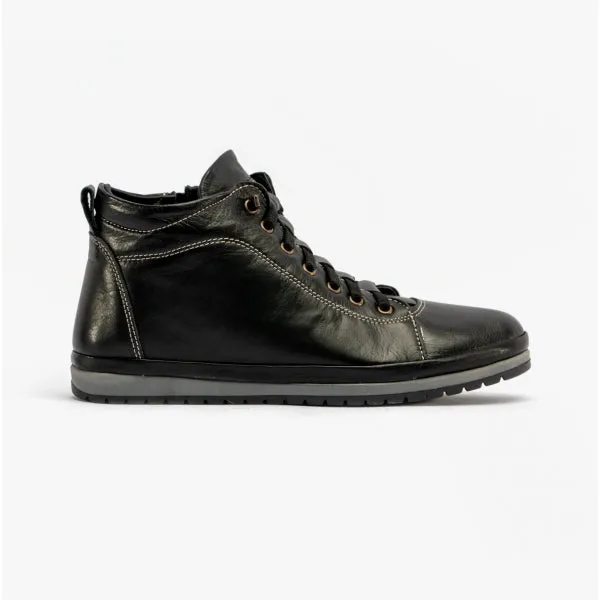 Lotus FRIDA Womens Leather Boots Black Leather