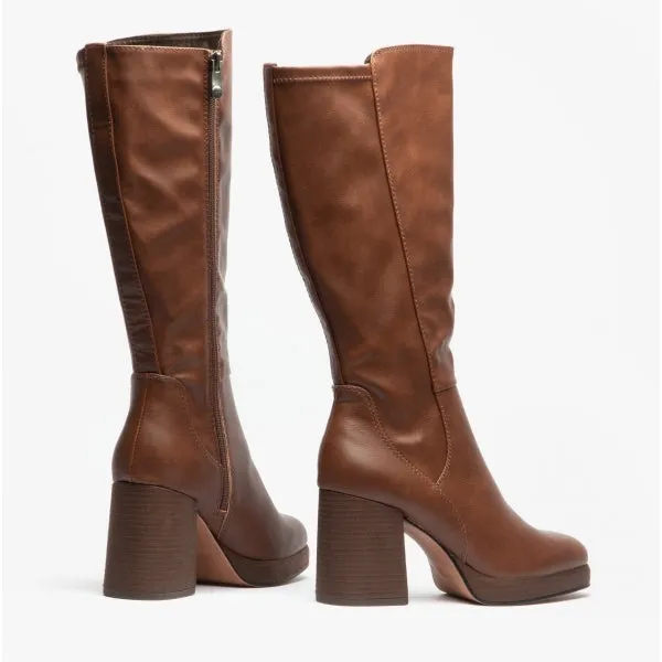 Marco Tozzi DAMEN Womens Tall Boots Chestnut